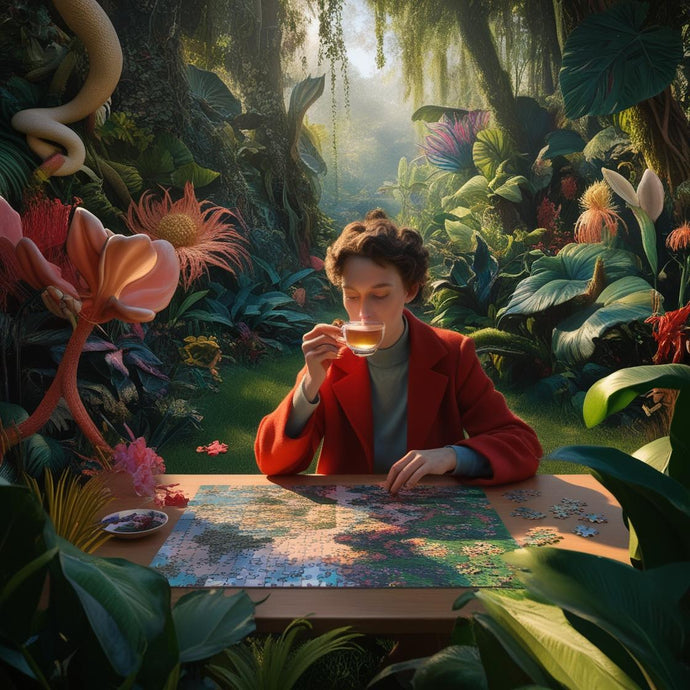 Time for Piece: Bi-Monthly Puzzle, Book, Treats & Tea box (May/June)